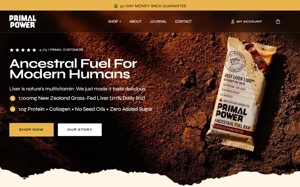 Primal Power homepage