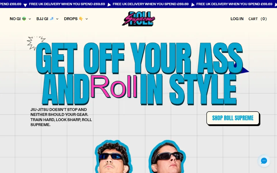 Roll Supreme homepage